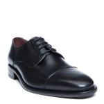 Donald J. Pliner Mens Cap Toe Black Leather Shoe GUI-01 10.5 M