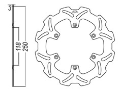Disc Frana Fata Yamaha JT