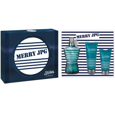 Parfum Jean Paul Gaultier Le Male Eau De Toilette 125 ml, + 75ml Gel de dus + 50ml After Shave Balsam, pentru barbati